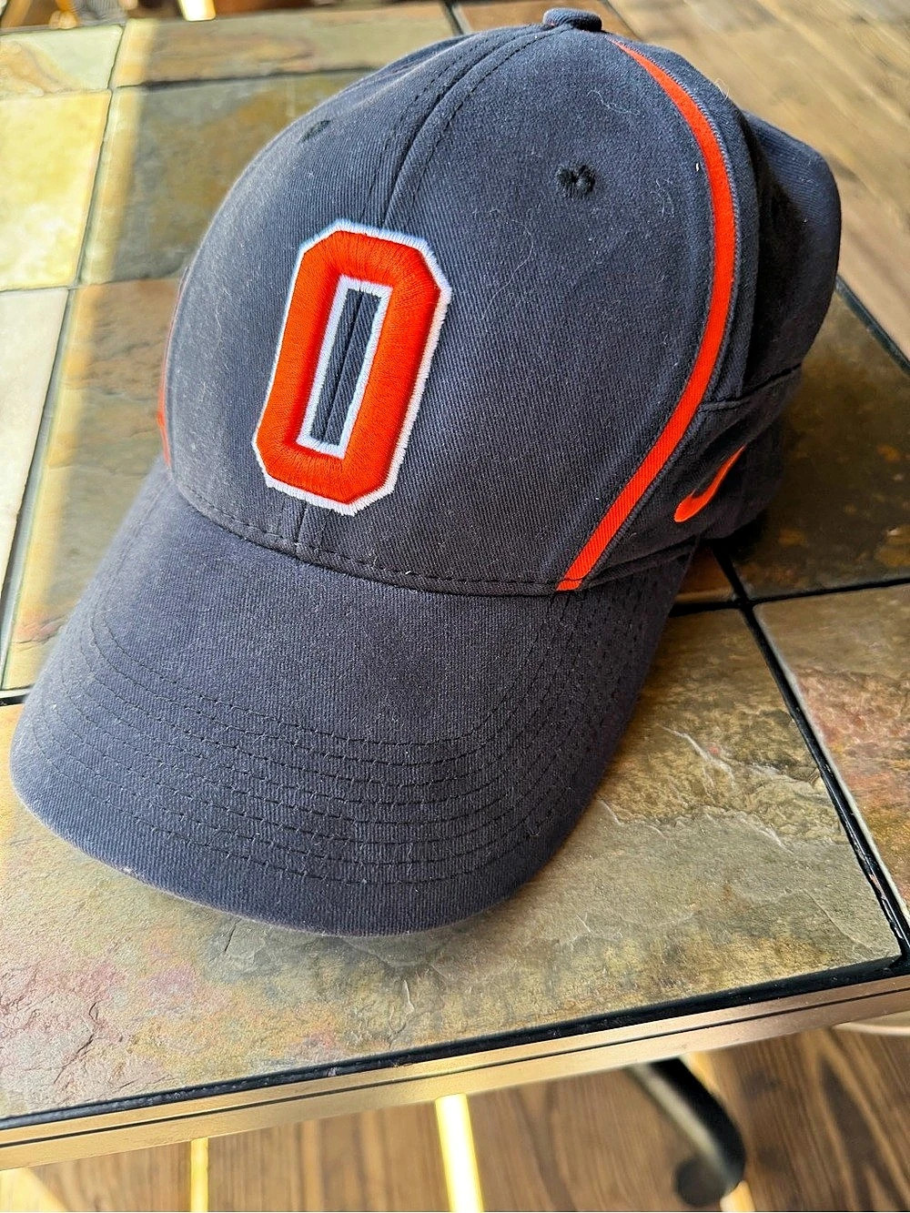 Nike Team Authentic Oregon State Beavers Hat Cap Adjustable Strap Navy Orange